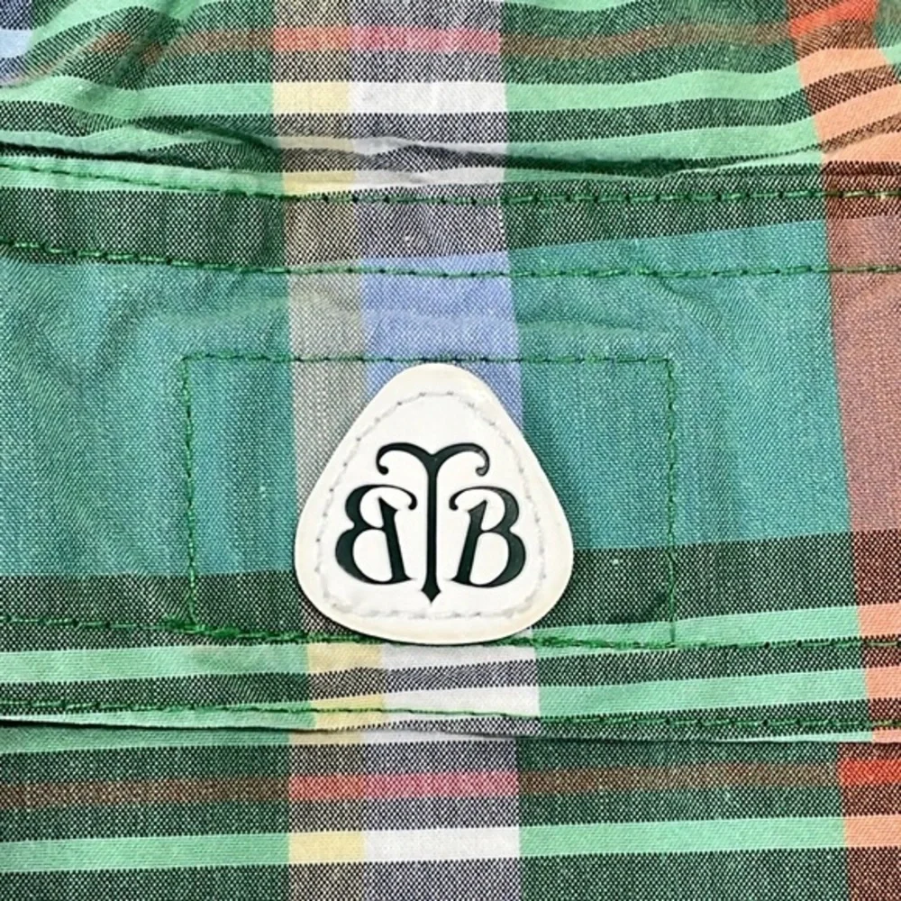 Brooks Brothers men’s Size Small plaid‎ swim trunks shorts. 7